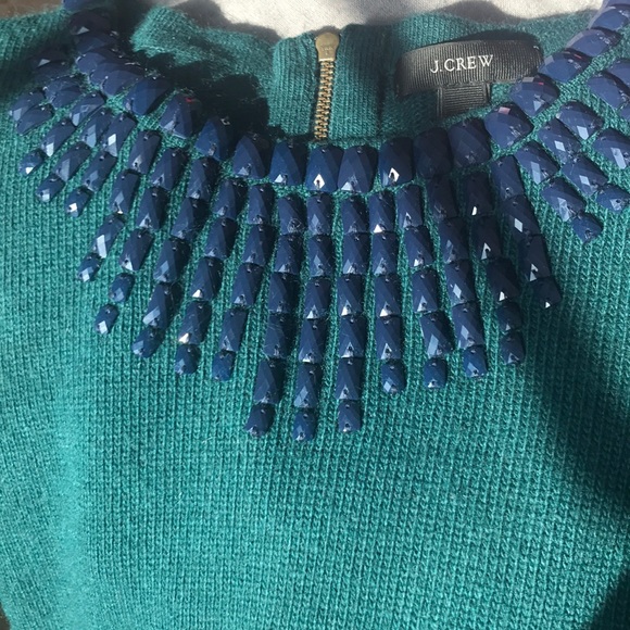 J Crew Jeweled Collar Sweater S - Picture 2 of 8
